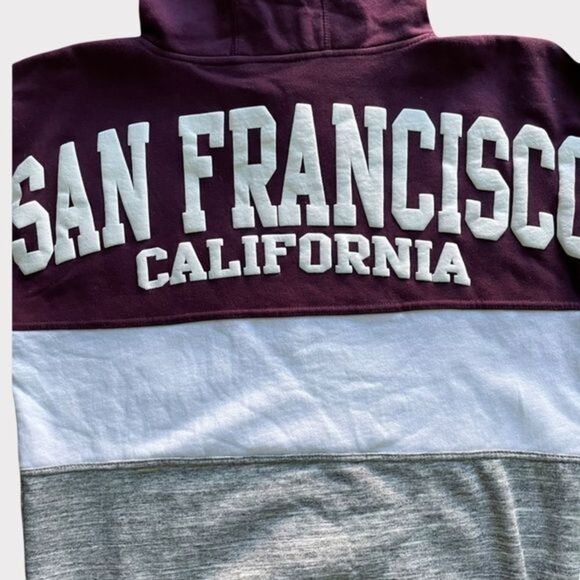 San Francisco California Spirit Jersey Hoodie Size L/XL Block color - Picture 3 of 9